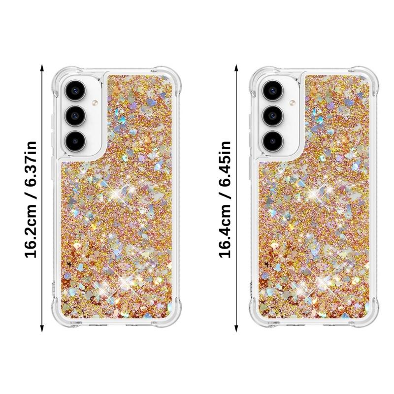 Phone Protective Shell Glittering Liquid Case for A53/A56 Scratchproof Housing Cover Phone Protector Case Shockproof