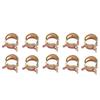 New 1/4 6mm Spring Clip Vacuum Fuel Oil Hose Line Band Clamp Low Pressure 10pcs