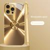 Aurora Colorful Desert Gold Glass Phone Case Suitable for iPhone 17 16 15 14 13 12 11 Pro/Max/Plus Anti Shock Back Cover