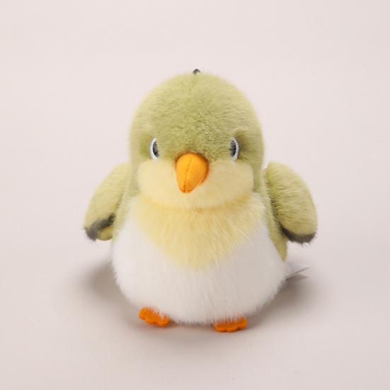 Magnetic Canary Plush Toy 13cm Realistic Finch Bird Lovely Bird Series Figurine Soft Stuffed Animal for Kids Collectors