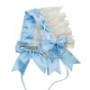 Pearl Lolita Lace Headband Ribbon Bow Maid Cosplay Headdress Cute Ruffled Hairband  Cosplay