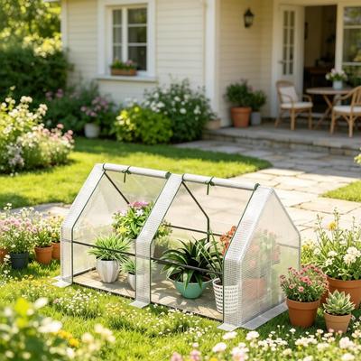 Plant Protection Tent with Practical Design, Foil Greenhouse for the Garden, Compact Mini Greenhouse(only with Mini Greenhouse)
