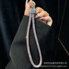 Phone Lanyard Colorful Dopamine Rhinestone Phone Chain Wrist Style High-End Fashion Versatile Hanging Decoration Wholesale