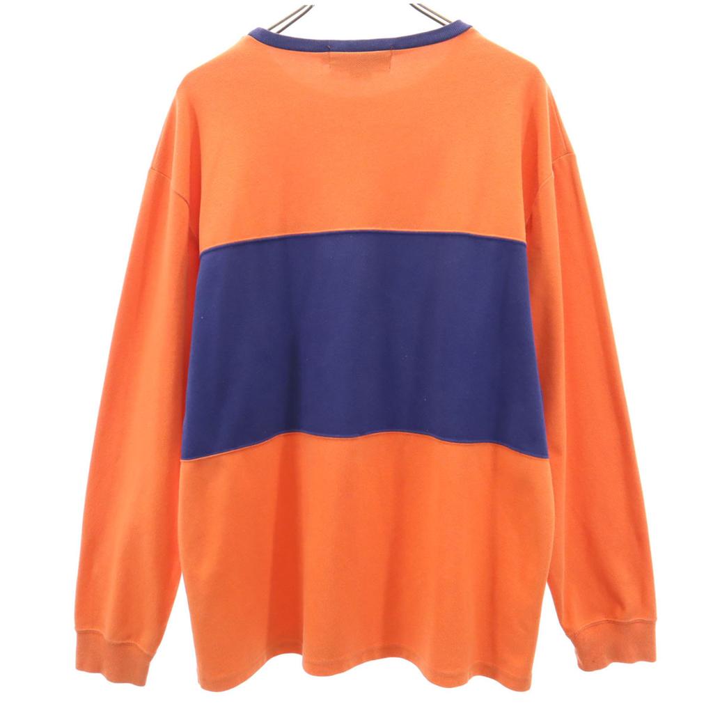 POLO SPORTS 90s Old Long Sleeve Trainer L Orange Series Sweat Men's Used