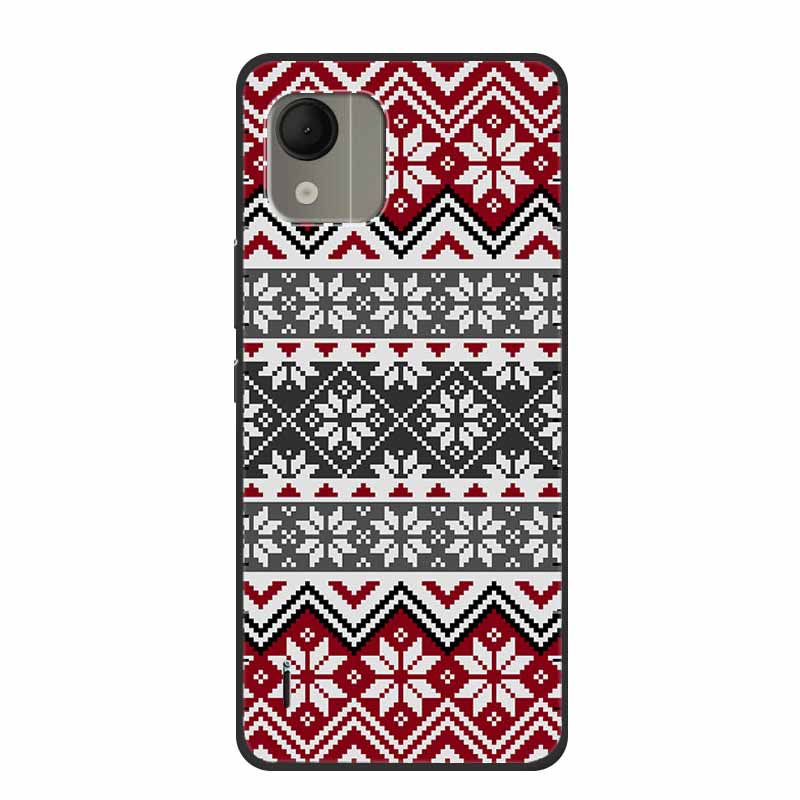 For Nokia C110 4G Case Luxury Silicone Back Cover for NokiaC110 Phone Coque C110 2023 Protector Shockproof Colorful Capas Bumper