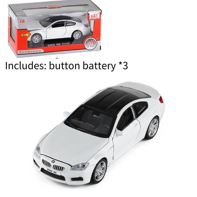 Luxurious M6 Metal Diecast 132 Model Car Toy With Sound And Light Features