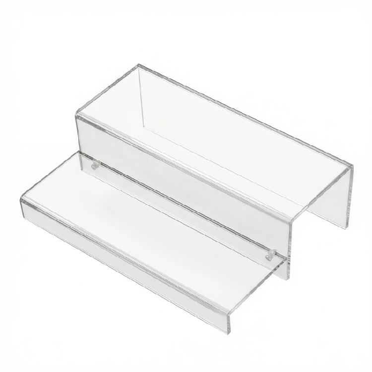 

Contemporary Two Level Storage Shelf For Liquor Perfumes Vials And Decorative Pieces 1