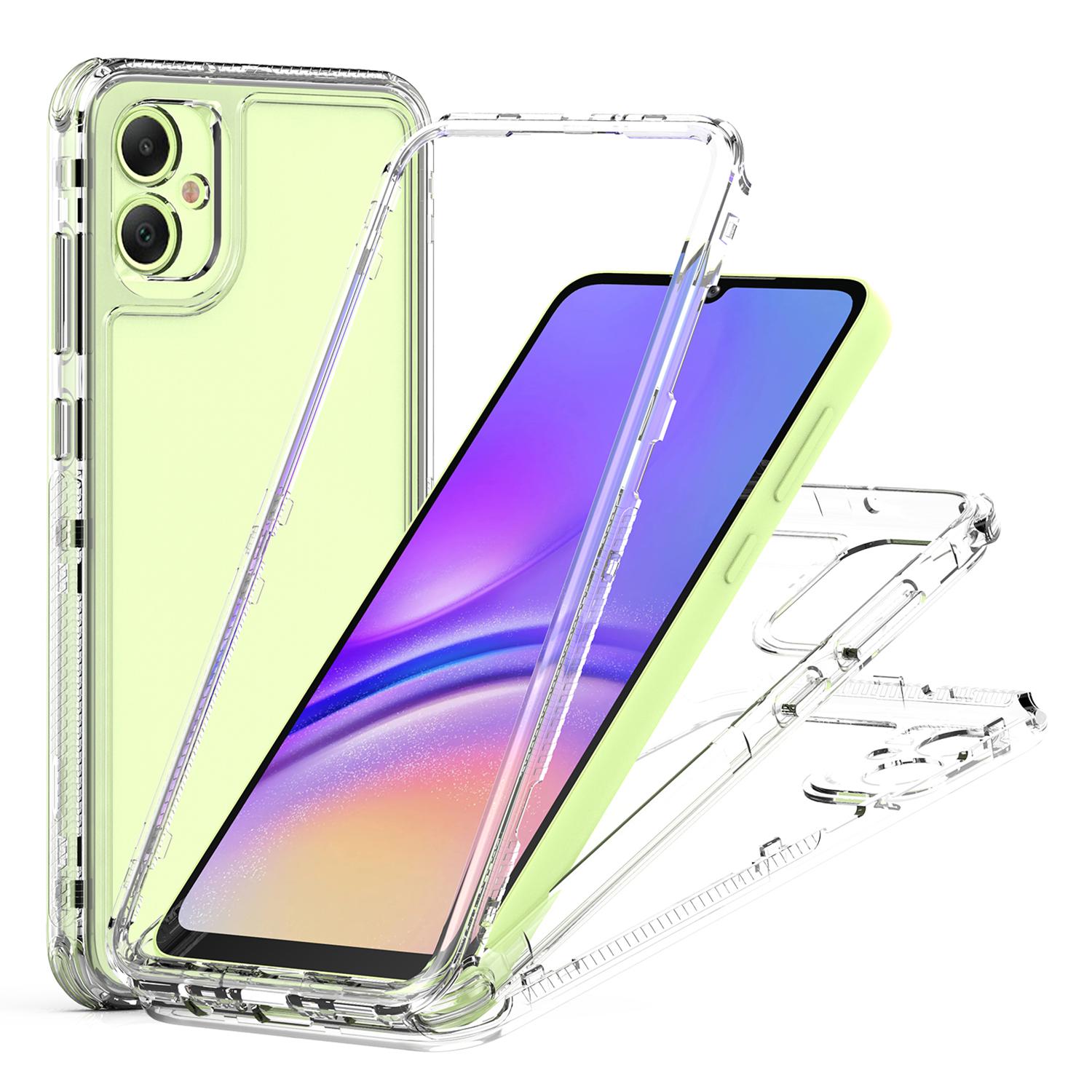 

For Samsung Galaxy A05 4G Case Acrylic+TPU 3-in-1 Clear Phone Cover A