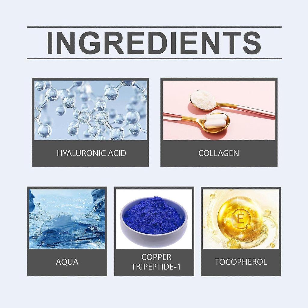 Ouhoe Copper Peptide Repair Essence Hydrating Moisturizing Firming Facial Skin Tender Moisturizing Blue Copper Peptide Essence