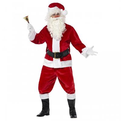 Smiffys Conjunto de fantasia de Papai Noel de luxo para homens