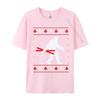 Christmas Bigfoot Skier Carrying Ski Tshirts Funny Gift Tshirts Novelty Printed Tee Tops Cotton Tops