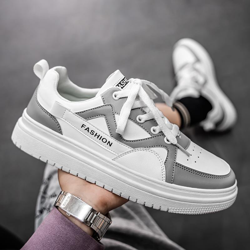 Herrenschuhe Frühling und Herbst vielseitig lässig höhenerhöhend neue Schuhe Herren Low-Top Sport-Board-Schuhe Herren Frühling- und Herbstmodelle