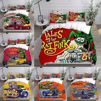Tales Of The Rat Fink (2006) Bedding Sets Quilt Bed Cover Comforter Duvet Cover Pillow Case 2-3 Pieces Sets Kids Adult Size