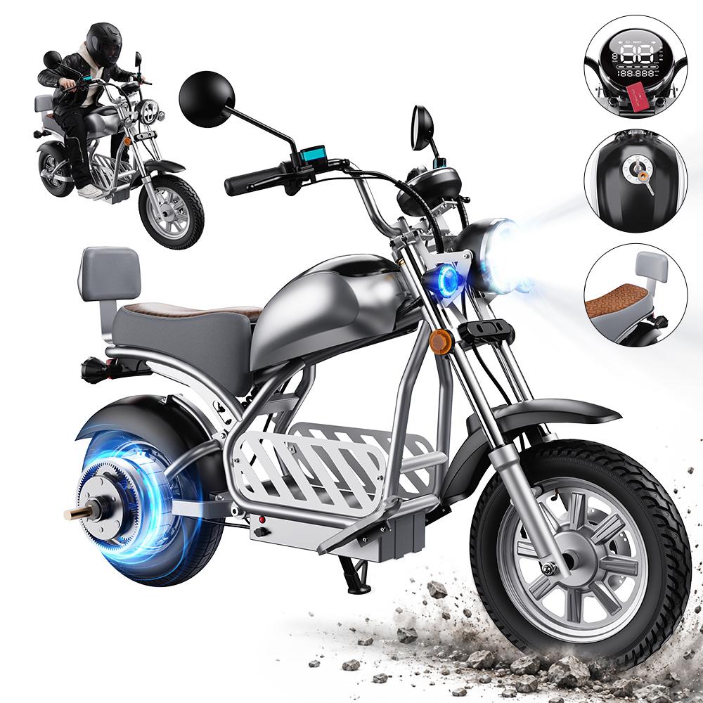 Elektrische Fiets iScooter Y18pro Max Snelheid 60 km/u 52V 20 Ah zwart