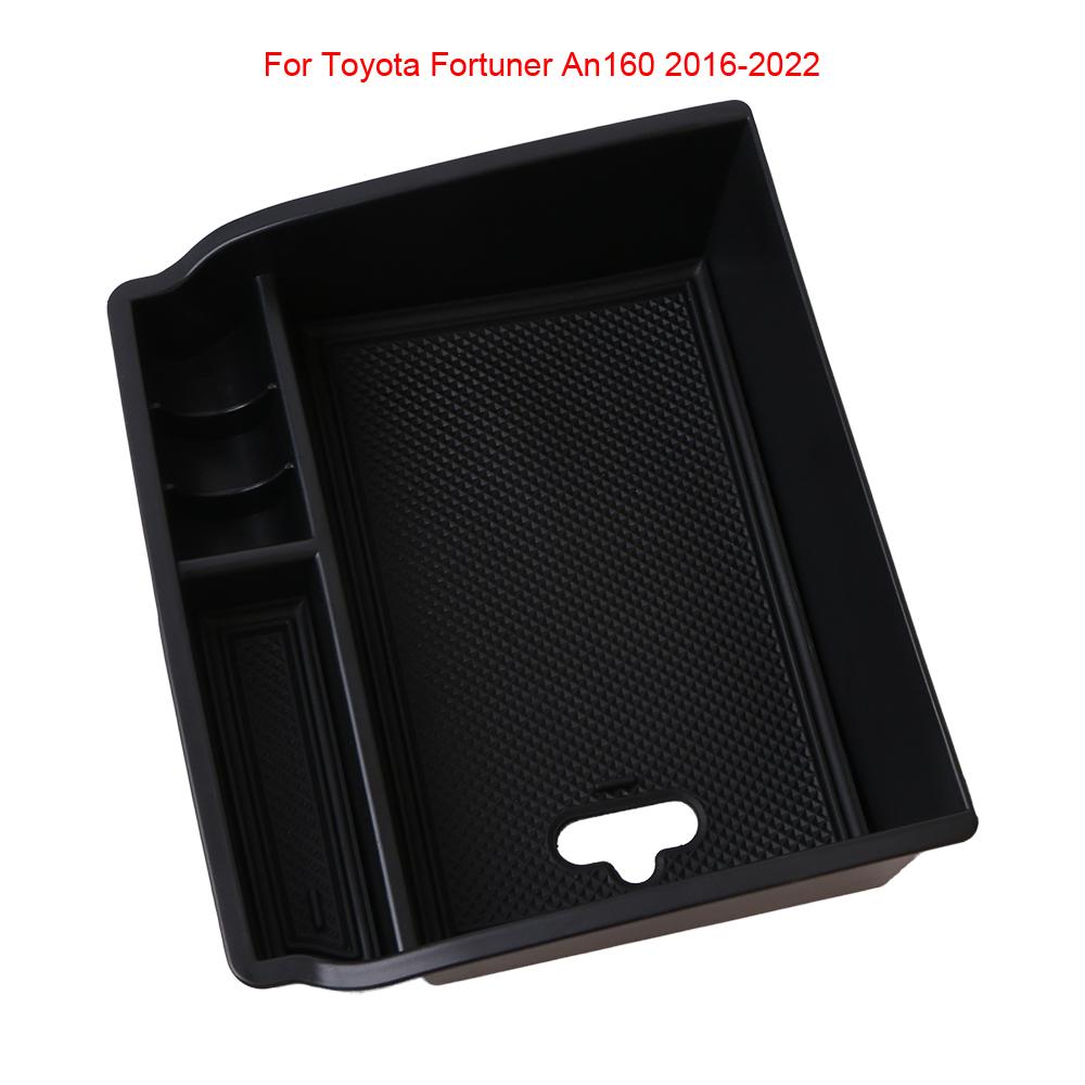 Car Central Armrest Storage Box Holder For Toyota Fortuner An160 2016-2022 Center Console Organizer Tidying