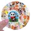 100 New Animal Band Cartoon Graffiti Stickers Notebook Suitcase DIY Stickers