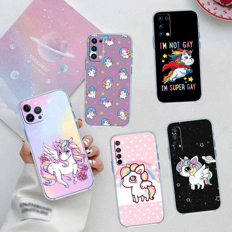 Cartoon Unicorn Phone Case for Motorola G14 G15 G24 G30 G31 G32 G34 G41 G42 G51 G52 G50 G60S G60 G62 G72 G71 G73 G84 G85 G200 E32