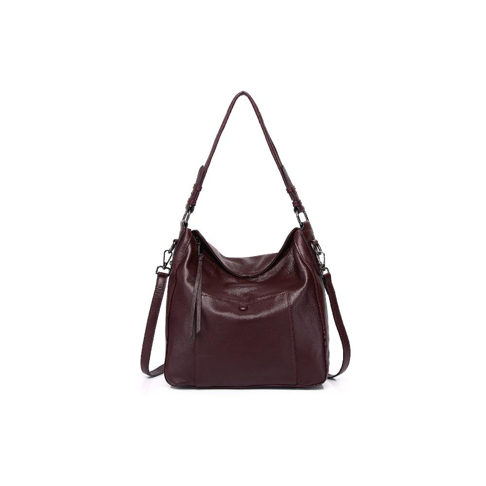 Women'S Bag Soft Leather Fine Grain Handbag Large Capacity Shoulder Messenger Bag Bag Bag