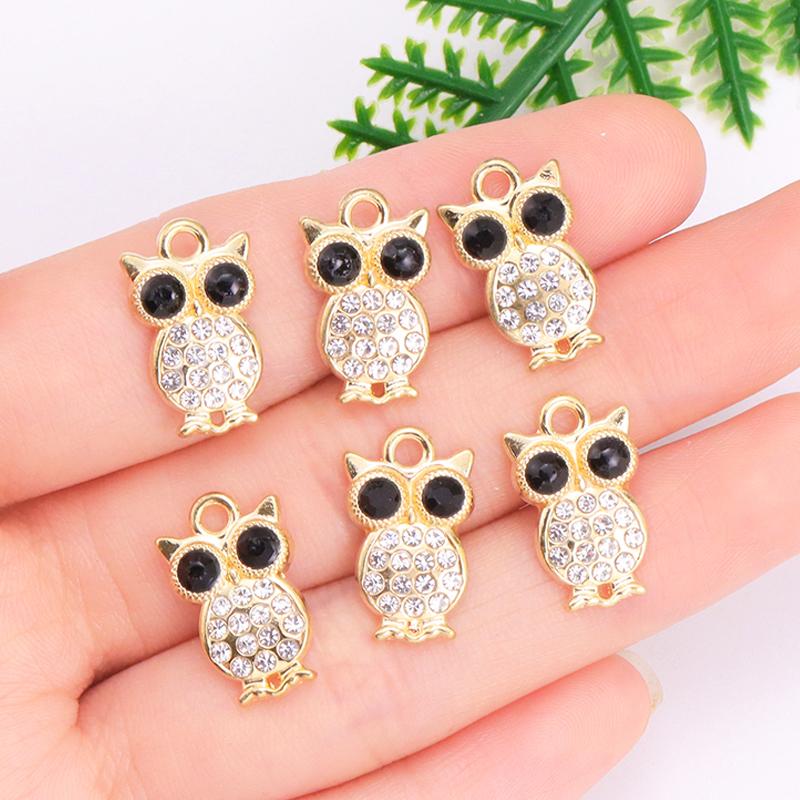 10Pcs Delicate Gold Color Zircon Flower Dragonfly Star Charms Pendants High Quality Diy Necklace Earrings Jewelry Accessories