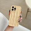 INS High-End Wave Stripe Case for iPhone 17 Pro Max, Apple 16 Solid Color Simple 15/14
