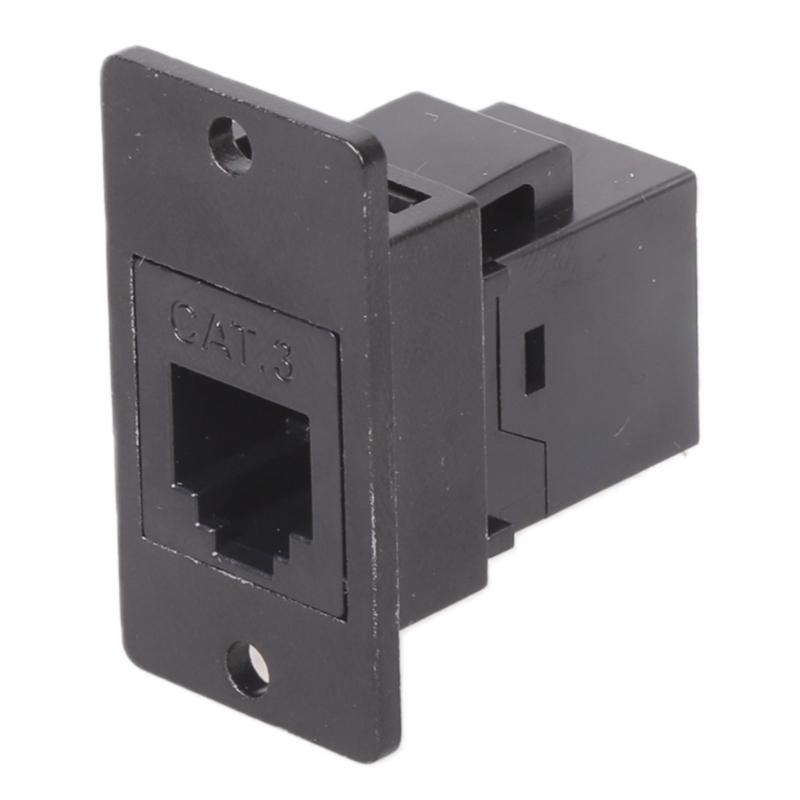 6P6C RJ12 Female To Female Connectors Threadeds Mounting Adapters For Communication Devices And Panel