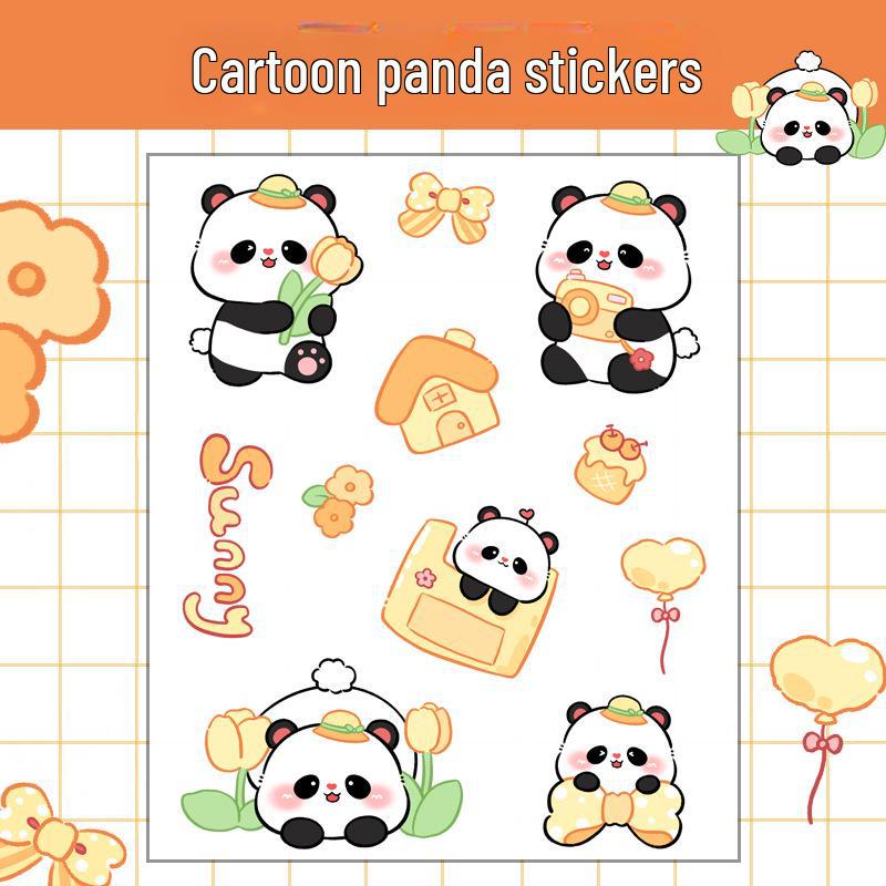 

Наклейки с изображением панды для детей — самодельные водонепроницаемые наклейки для бутылок с водой, телефонов и многого другого