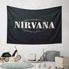 "Logo Nirvana su Sfondo Stile Grunge" Pattern Arazzo da Parete Arazzo Decorativo Arredamento per Casa per Camera da Letto e Soggiorno