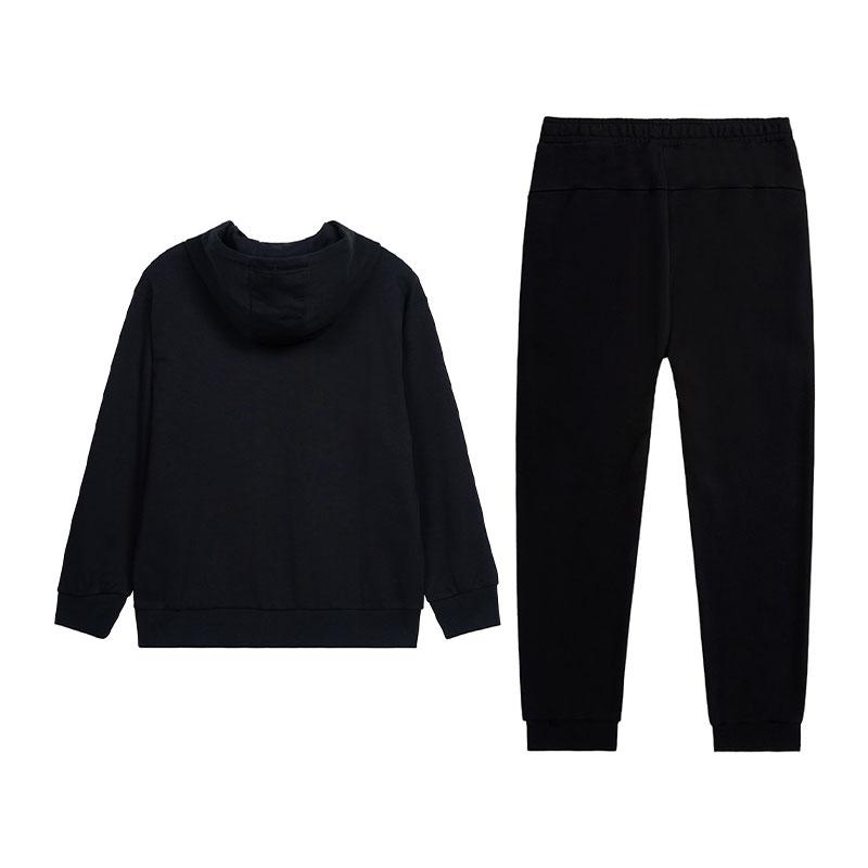 Li-Ning Fashion Versatile Top And Cuffed Pants Casual Sports Suit Men suit AWDT601-5+AKLUE31-1