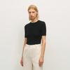 Haut Tricoté Sans Couture Manches Courtes en Laine Mérinos Lavable OVV
