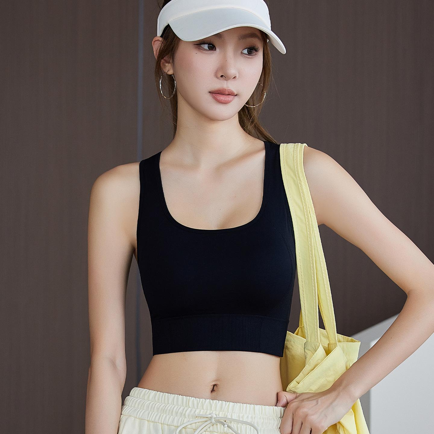 

Traceless women s light plastic aerobic sports underwear, beautiful back yoga gathers shock-proof fitness experts, yoga shock-proof bra M [recommended 42.5-65kg ]