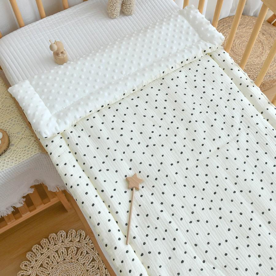 Newborn Pure Cotton Crib Mattress and Quilt Set