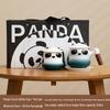 Cute Panda Ceramic Coffee Mug with Tea Caddy