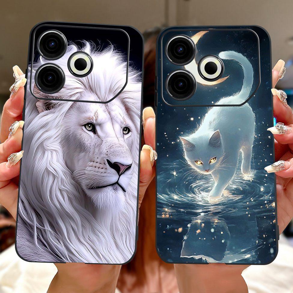 For Tecno Pova 6 Neo 4G Case Cover Luxury Butterfly Love Fashion Flowers Cool Lion Painted Phone Case For Techno Pova 6 Neo 4G