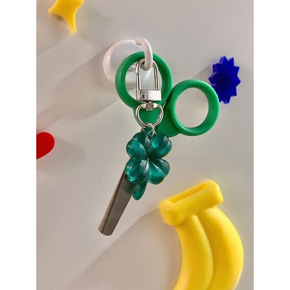 Eleganter Tisch vierblättriges Kleeblatt Schlüsselanhänger 5-farbiges Handyzubehör