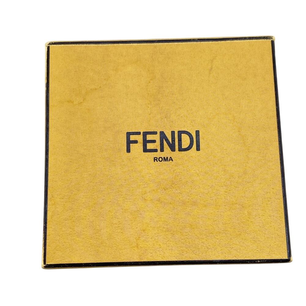 FENDI Rhinestone Ehuise Fendi Pierce gold Women Used