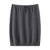 Lekasha 100% Cashmere Elastic Waist Short Skirt