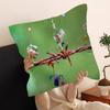 P-PikminS Stitch Lucky Dragon Pillow Cover Sofa Cushion Cover Home Room Decoration Children Gift