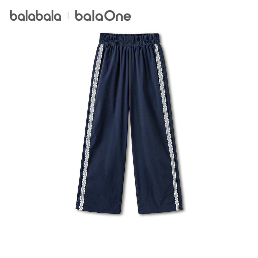 Balabala pants, girls' pants, summer wear, thin design, 2026 new style, big children's straight leg pants, sweet and trendy