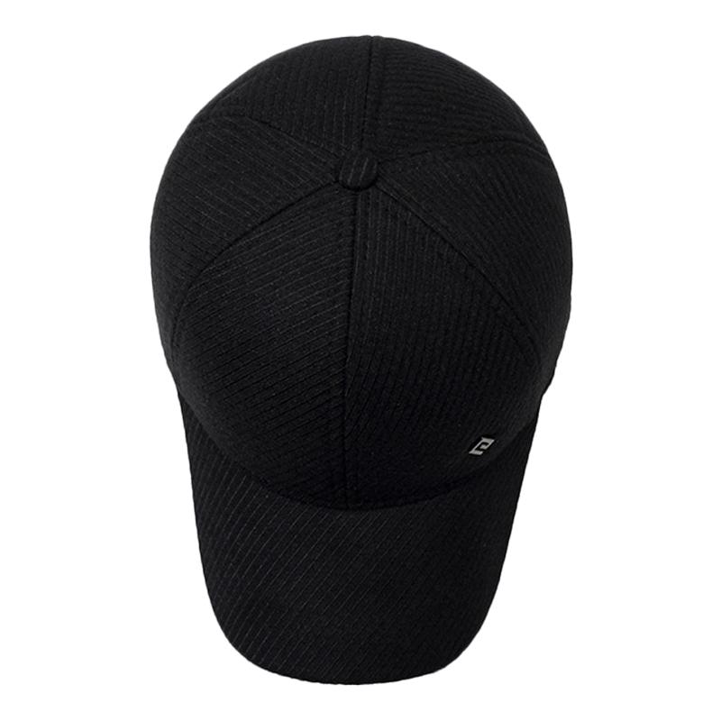 Winter Herren Samt Dicke Baseballkappe für Mittelalte und Ältere Outdoor Ohrenschutz Mütze Warme Baumwollmütze