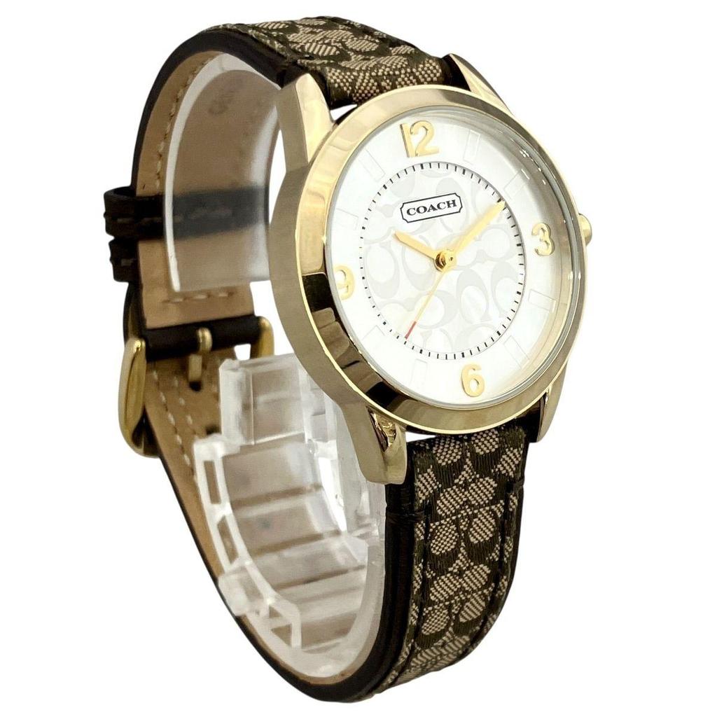 Used Coach COACH watch total weight approx. 28.5g SS quartz silver dial 14501613 ladies