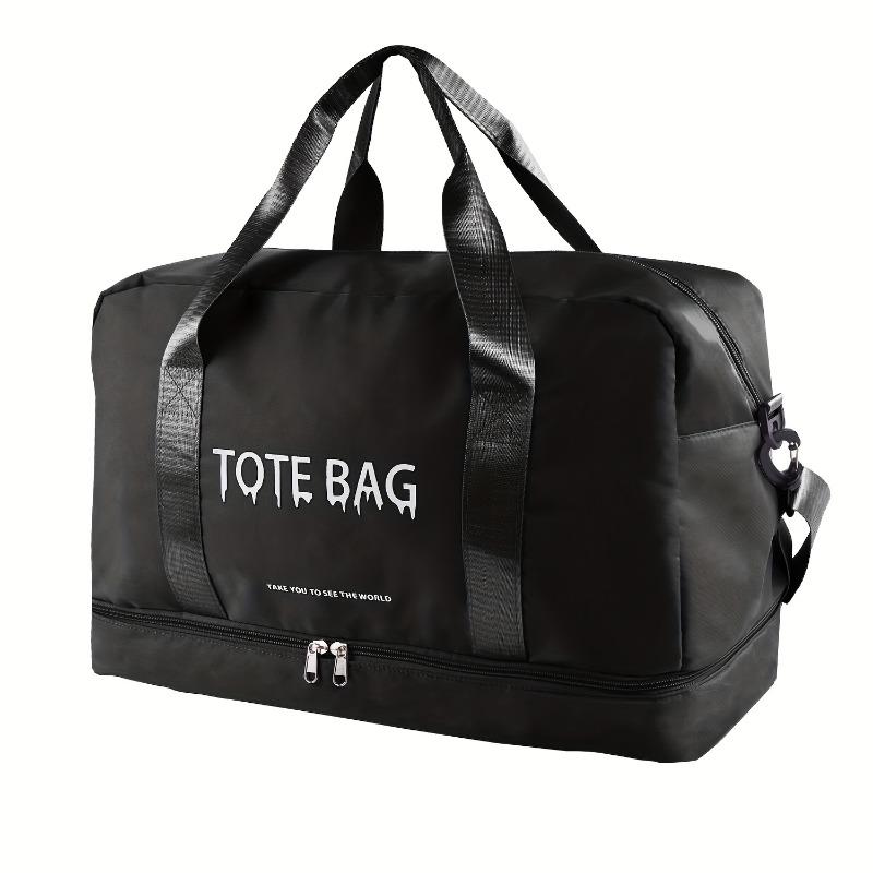 Large-Capacity Travel Bag - Lightweight Nylon, Dry/Wet Separation, Perfect for Sports, Vacations & Short-Distance Business Trips, Luggage for Travel