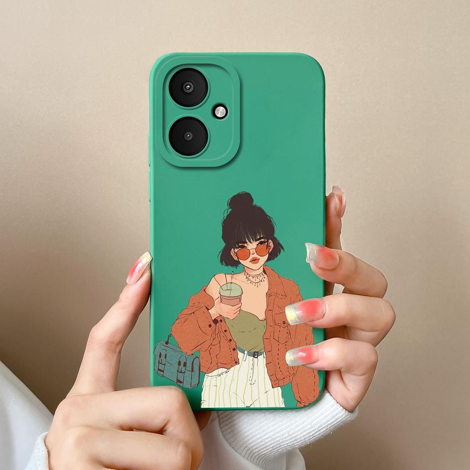 For Xiaomi Poco X6 Pro F6 M6 F5 Back Covers Liquid Soft Silicone Matte Super Shockproof Pretty Sweet Girls Phone Cases Housing For Xiaomi Shell Bumper