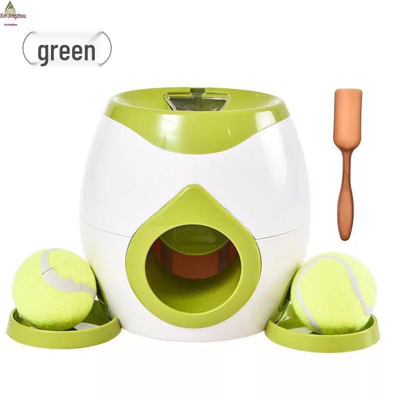 Automatic Pet Tennis Ball Launcher & Treat Dispenser