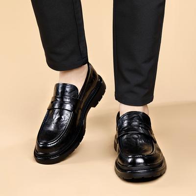 Herrenschuhe neue Mode Lederschuhe Herren Frühling und Herbst vielseitig atmungsaktiv weichsohlig Herren Freizeitlederschuhe