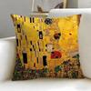Classic Painter Gustav Klimt Cushion Cover Soft & Easy-Wash Pillow Case – Versatile For Couch, Bed, Travel And Office