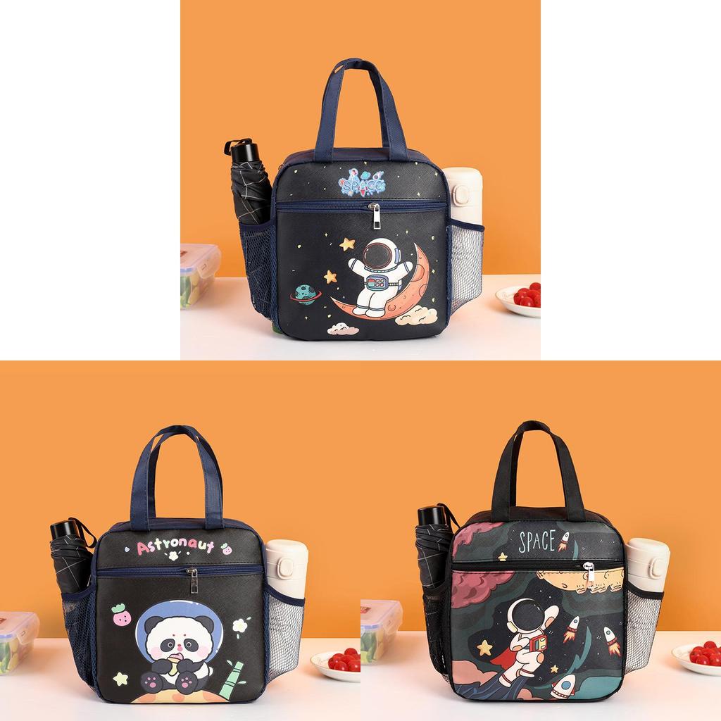 Cartoon Kids Lunch Bag With Insulated Oxford Fabric For School And Picnic Use