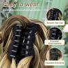 Women Heat Resistant Synthetic Clip In Ponytail Hair Extensions For Daily Wear And Parties