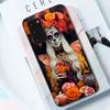 Catrina Beautiful Rose Girl Skull Phone Case For Samsung S 9 10 20 21 22 23 30 23 24 Plus Lite Ultra FE S10lite Fundas