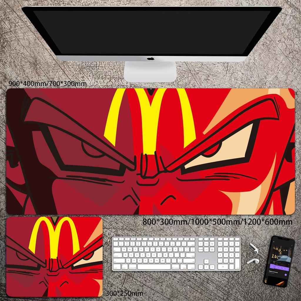 Skórzana podkładka pod mysz do biura Wysoka rozdzielczość Drukowanie Dragon Ball Mata na biurko Uroczy Son Goku Zablokowana krawędź Duży Pogrubiony Mata na biurko komputerowe Podkładka do pisania Klawiatura