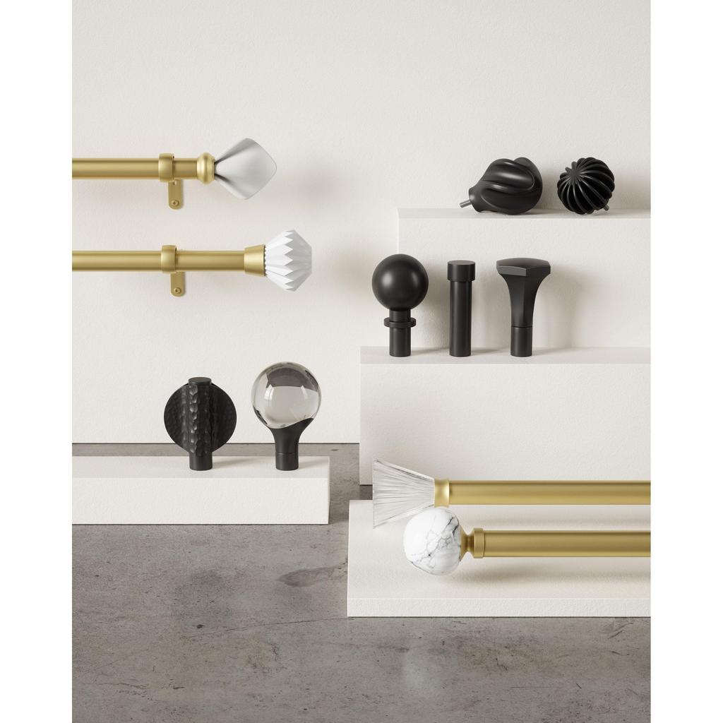 Umbra TUTU 21017244240 Telescopic Curtain Width Pole, Gold, 107-305cm